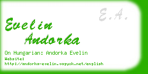 evelin andorka business card